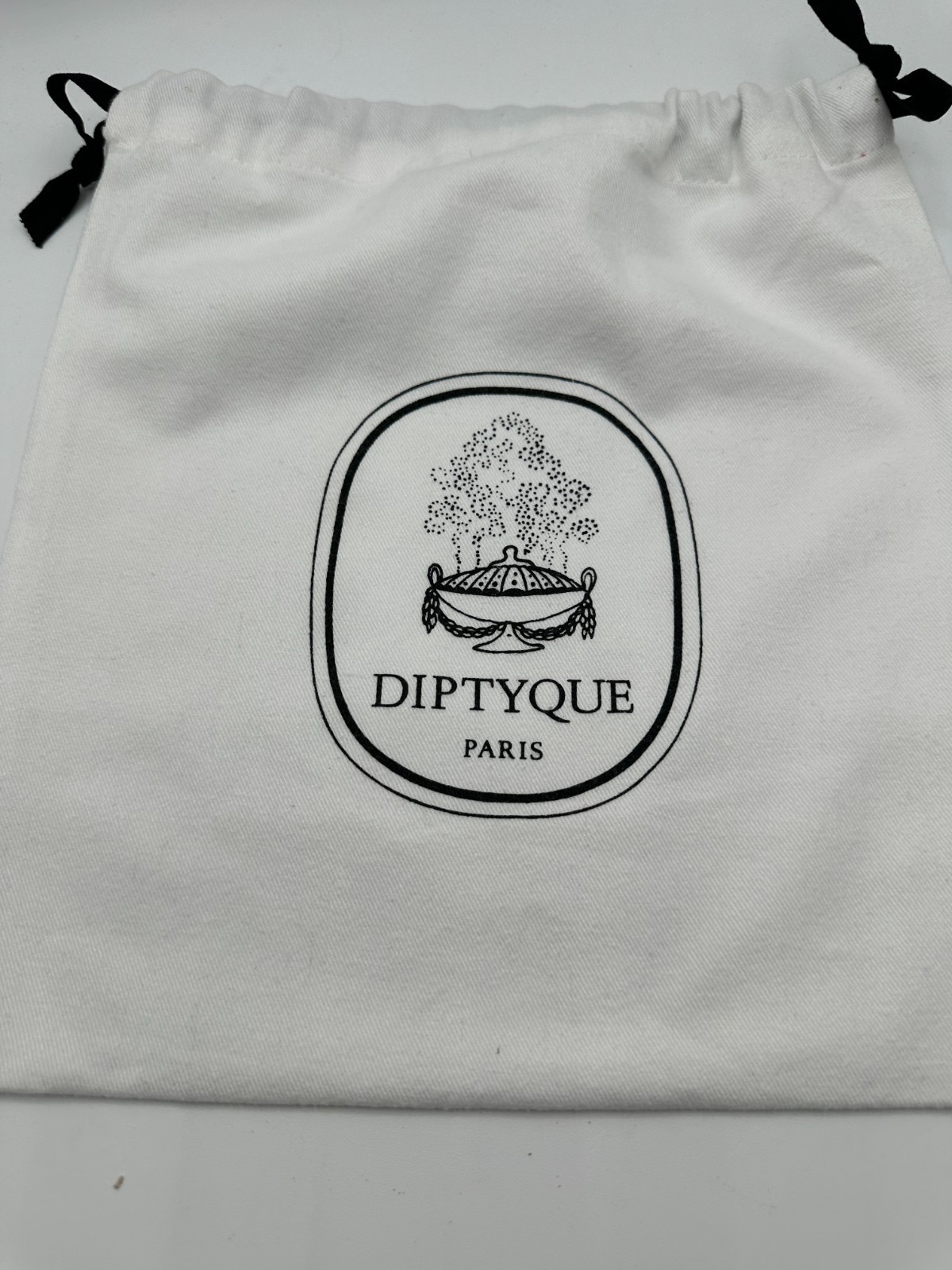 Diptyque Paris White Cloth Dust Bag 9.8″ x 10.2″