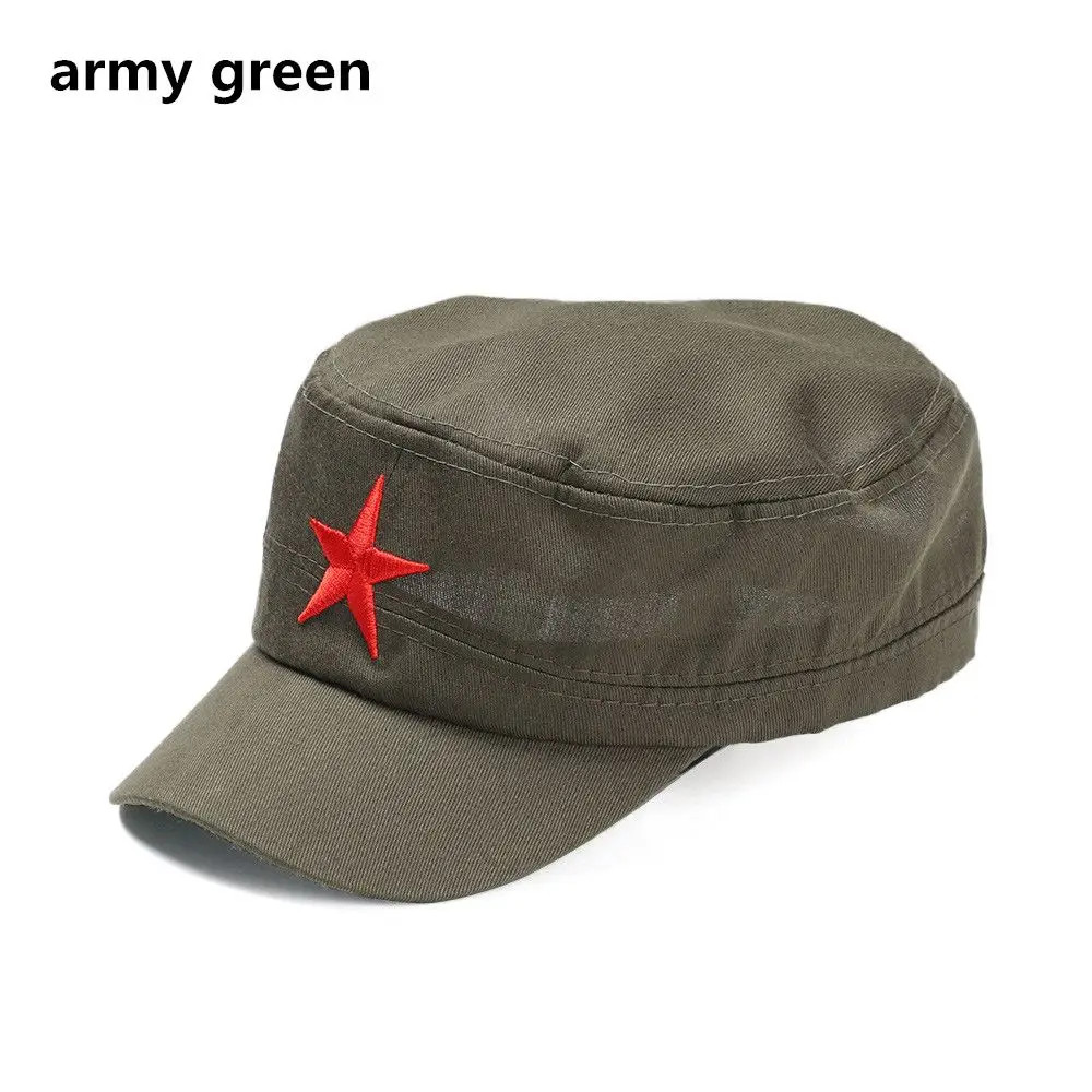 New Hats Communist Cap Red Star Army Che Guevara Cuba Stars Military Cool Hat