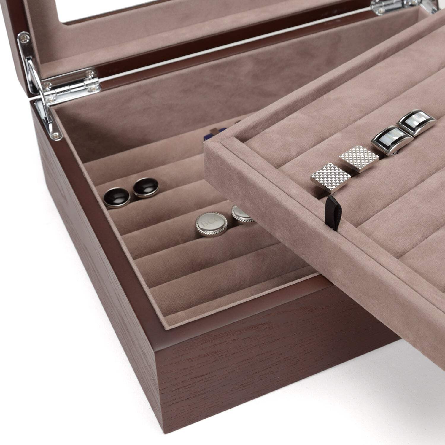 Espresso Cufflinks Collector’s Case – 72 pairs