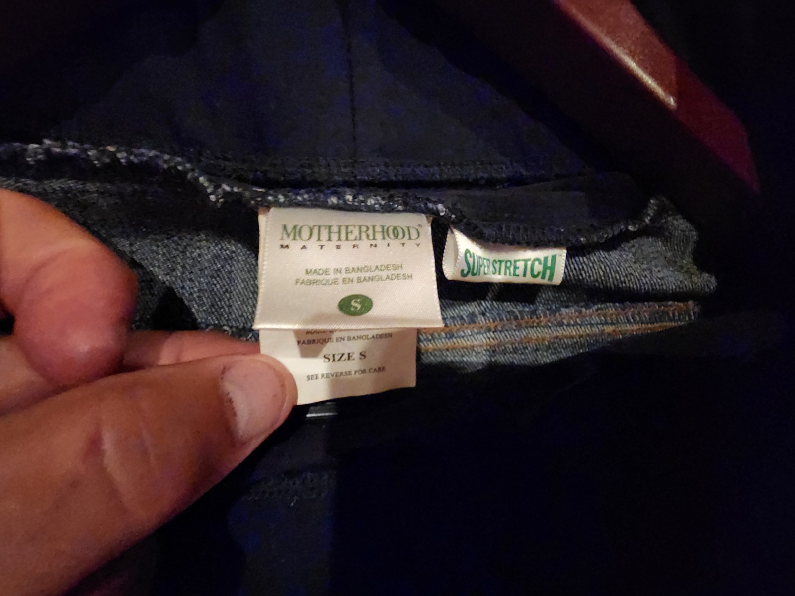 MIMI MATERNITY WIDE LEG JEANS SMALL