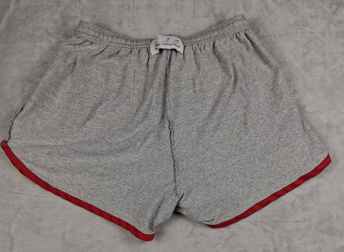 Chubbies Lounge Sweat Cotton Shorts Men L (28 inch Elastic Waist) Gray Made USA