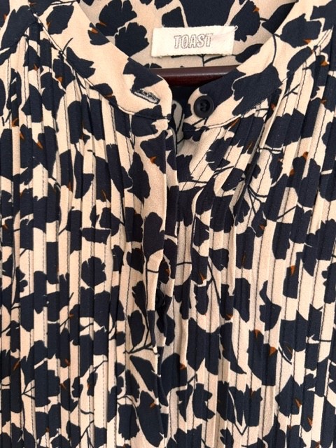Toast Trailing Leaf Viscose Dress Size 12-14