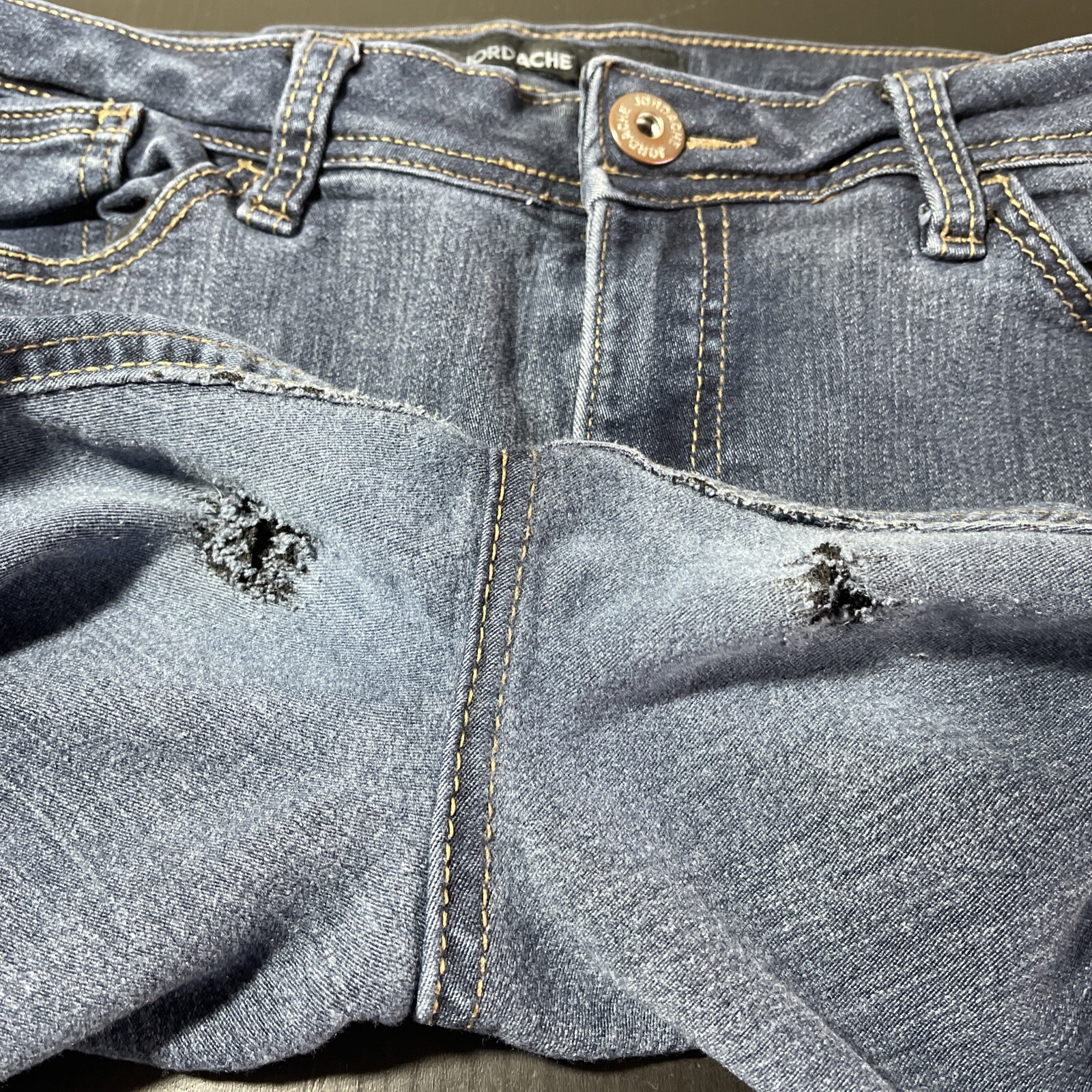 Jordache Skinny Boyfriend Jeans Womens Size 14 Light Blue