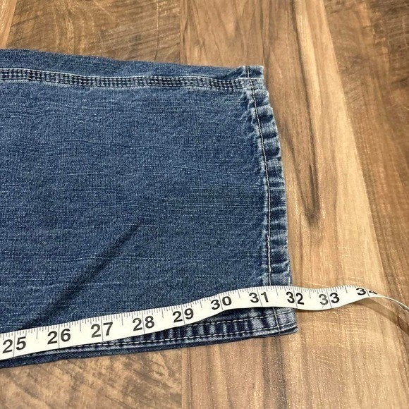 Vintage Y2K Lee Dungarees Carpenter Jeans Baggy Workwear Denim 90s 32×32