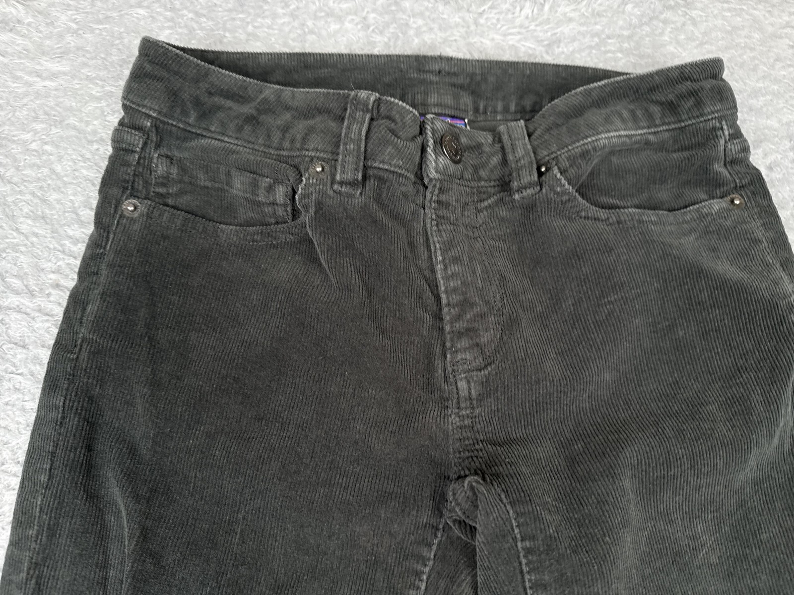 Patagonia Pants Womens 25 Gray Corduroy Straight Leg Organic Cotton