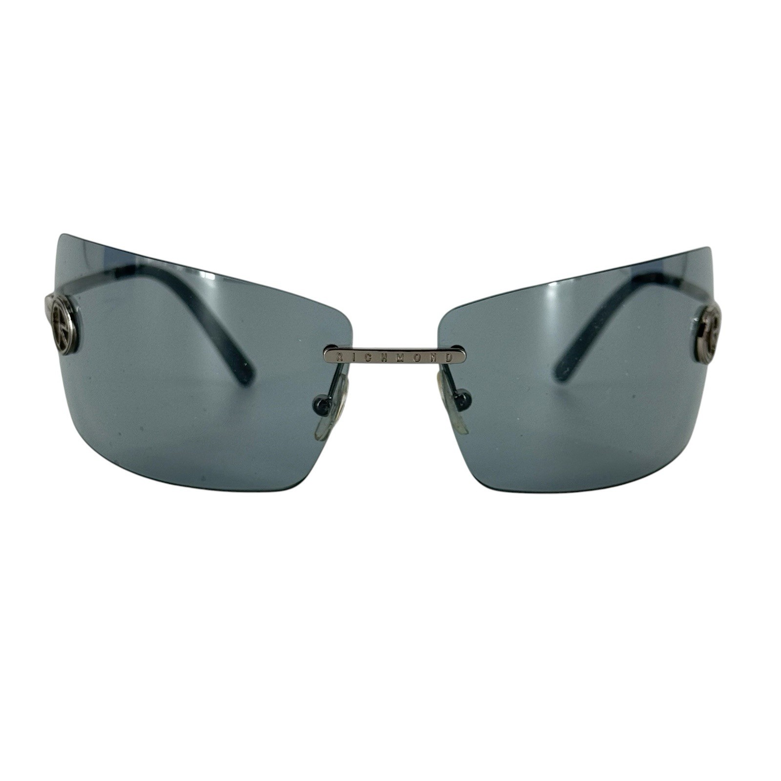 John Richmond Rimless Shield Sunglasses JR51502 Gray Unisex Italy 69 15 115mm