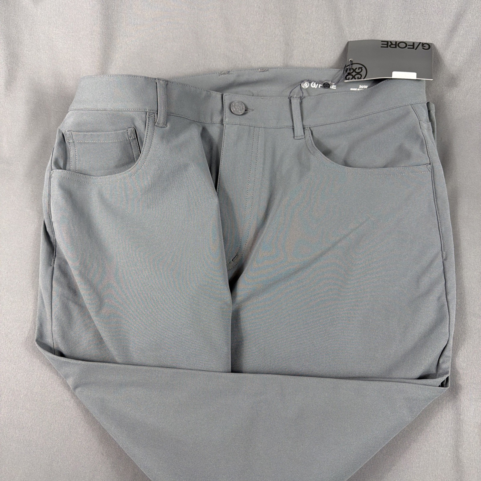 G/Fore G4 Golf Pants Performance 34 x 32 Gray Polyester NWT MSRP $190