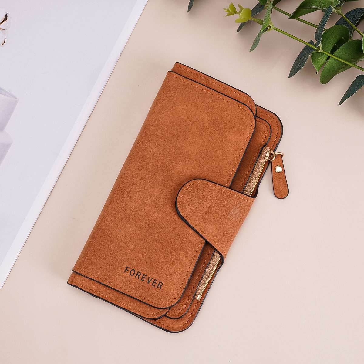 Large Capacity Women Leather Wallet Long Clutch Card Holder Purse Hasp Handbag
