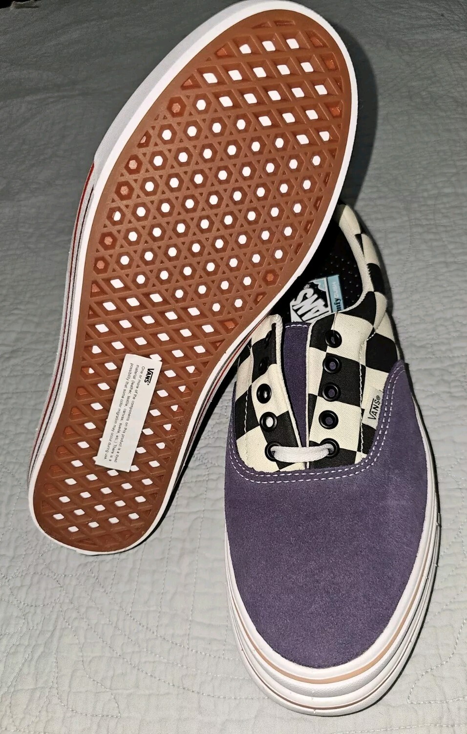 Vans Super ComfyCush Era Purple Velvet Size 8.5 Men/10 Women