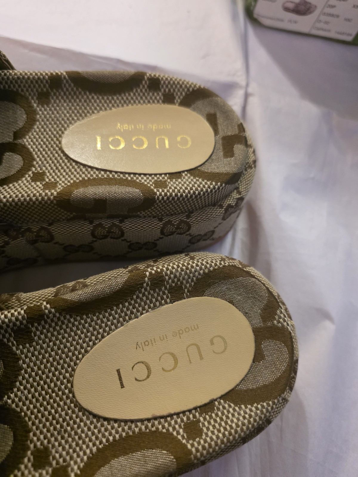 Gucci Platform Slippers Size 40 US 9.5 Women In Box Mint!!