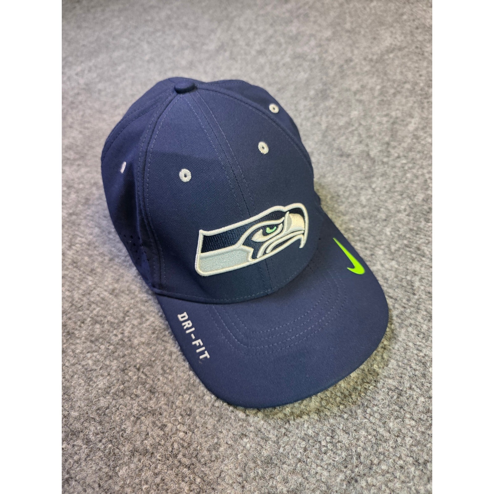 Seattle Seahawks Hat Nike Dri-FIT Legacy91 Mens Navy Blue Performance Cap NFL