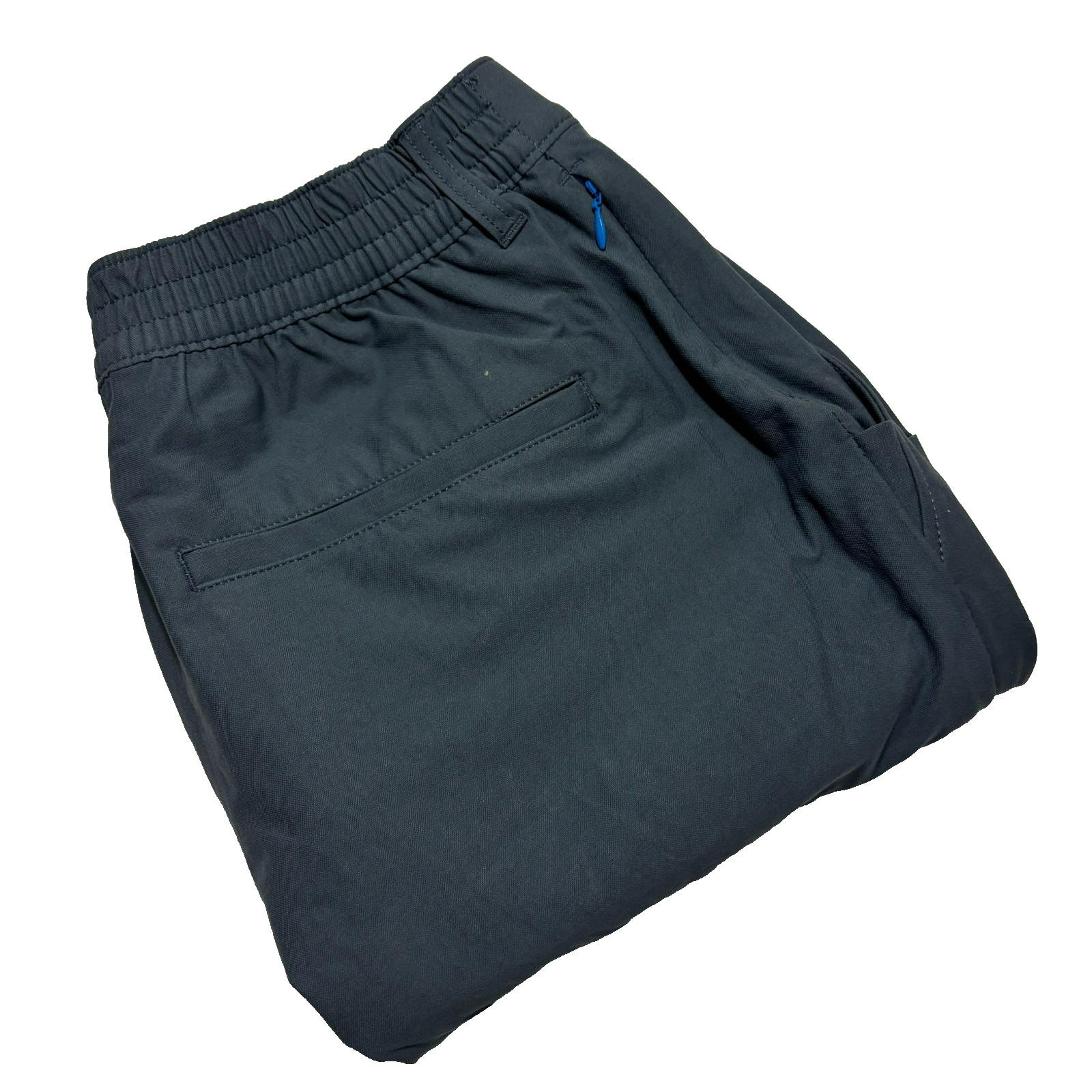 Mugsy Steel Travelers Pants Men 35×30 Blue Stretch Lightweight Travel Chino Golf