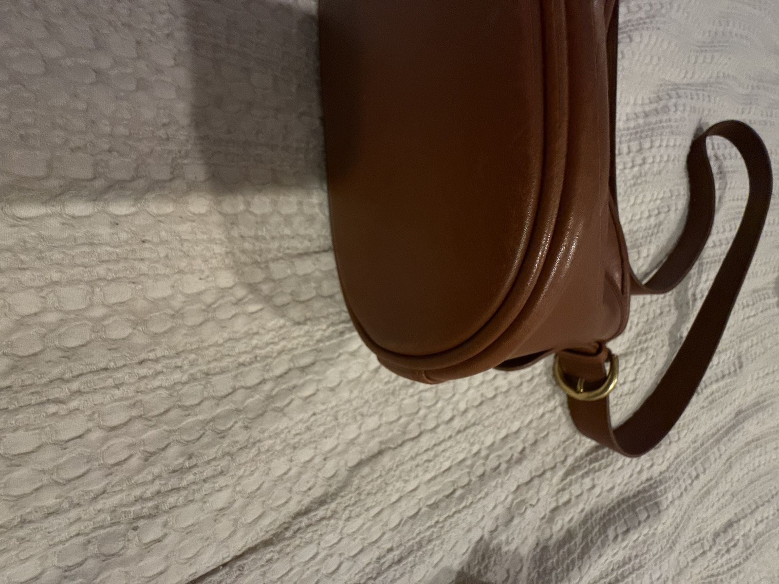 Vintage Coach Leather Shoulder Bag in British Tan
