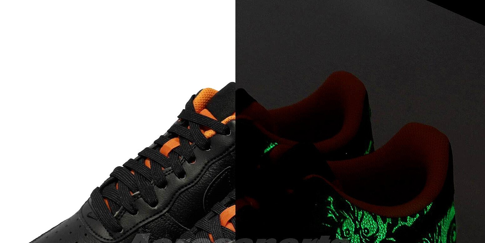 PRISTINE IN ORIGINAL BOX NIKE AF1 07 ‘PREMIUM HALLOWEEN’ BLACK-STARFISH 9.5 M