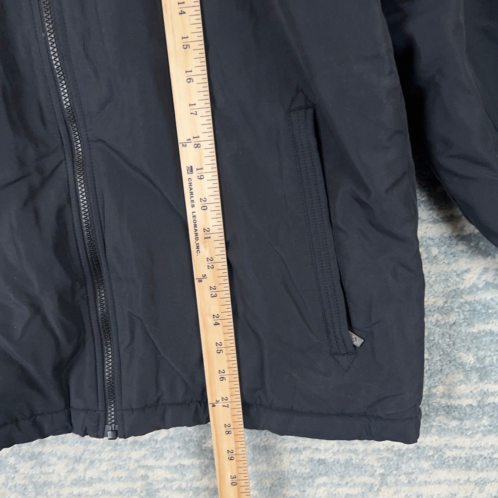 Columbia Mens Black Fleece Lined Insulated Full Zip Jacket XM5010 Medium