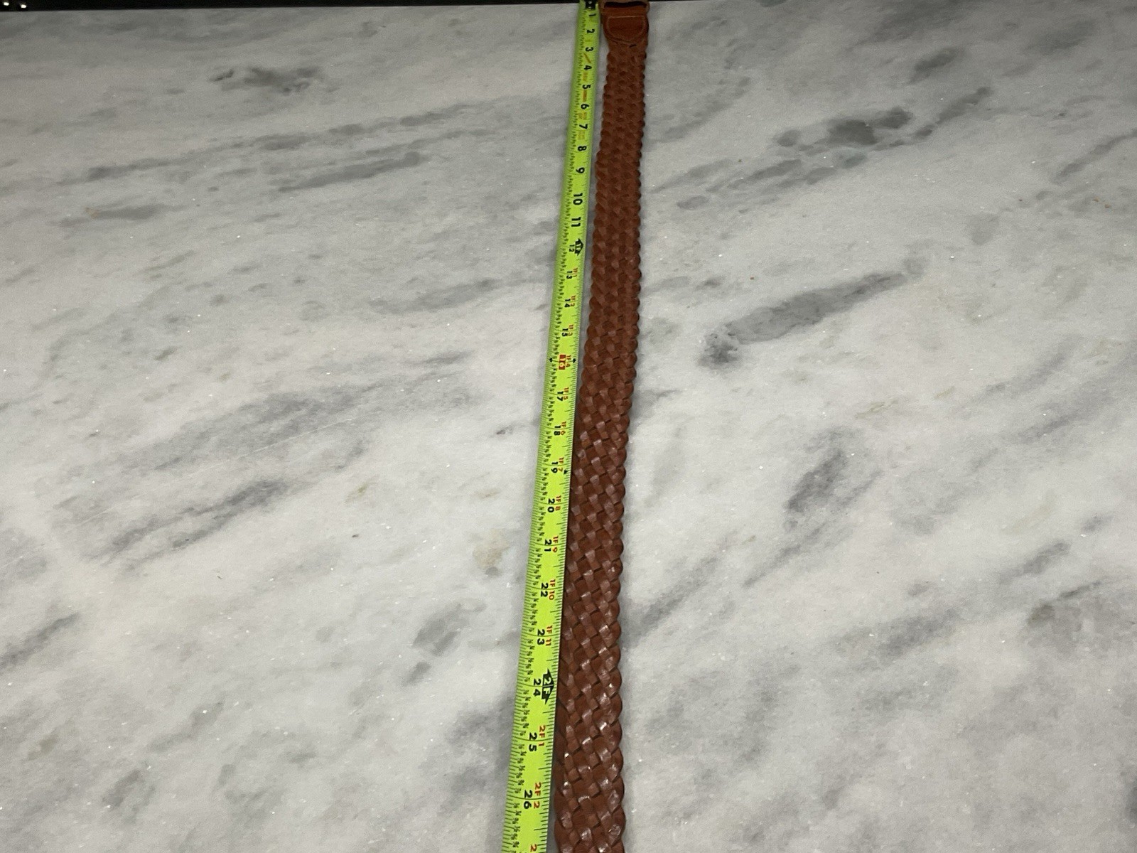 Men’s Woven Leather Belt Made In Turkey Size M