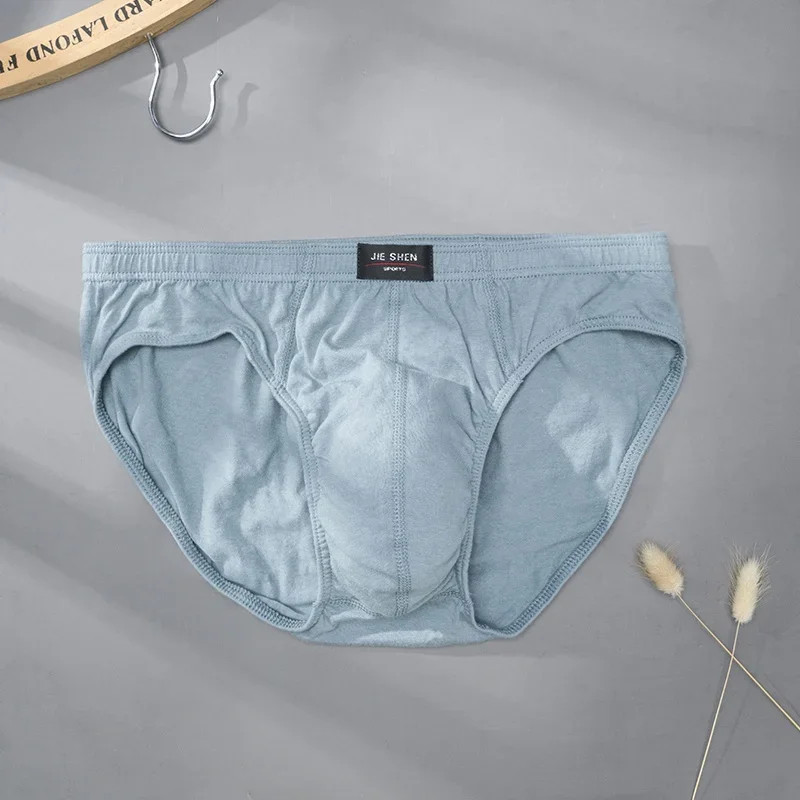 Breathable Cotton Briefs Men Solid Comfortable Underwear Plus Size XL 5XL