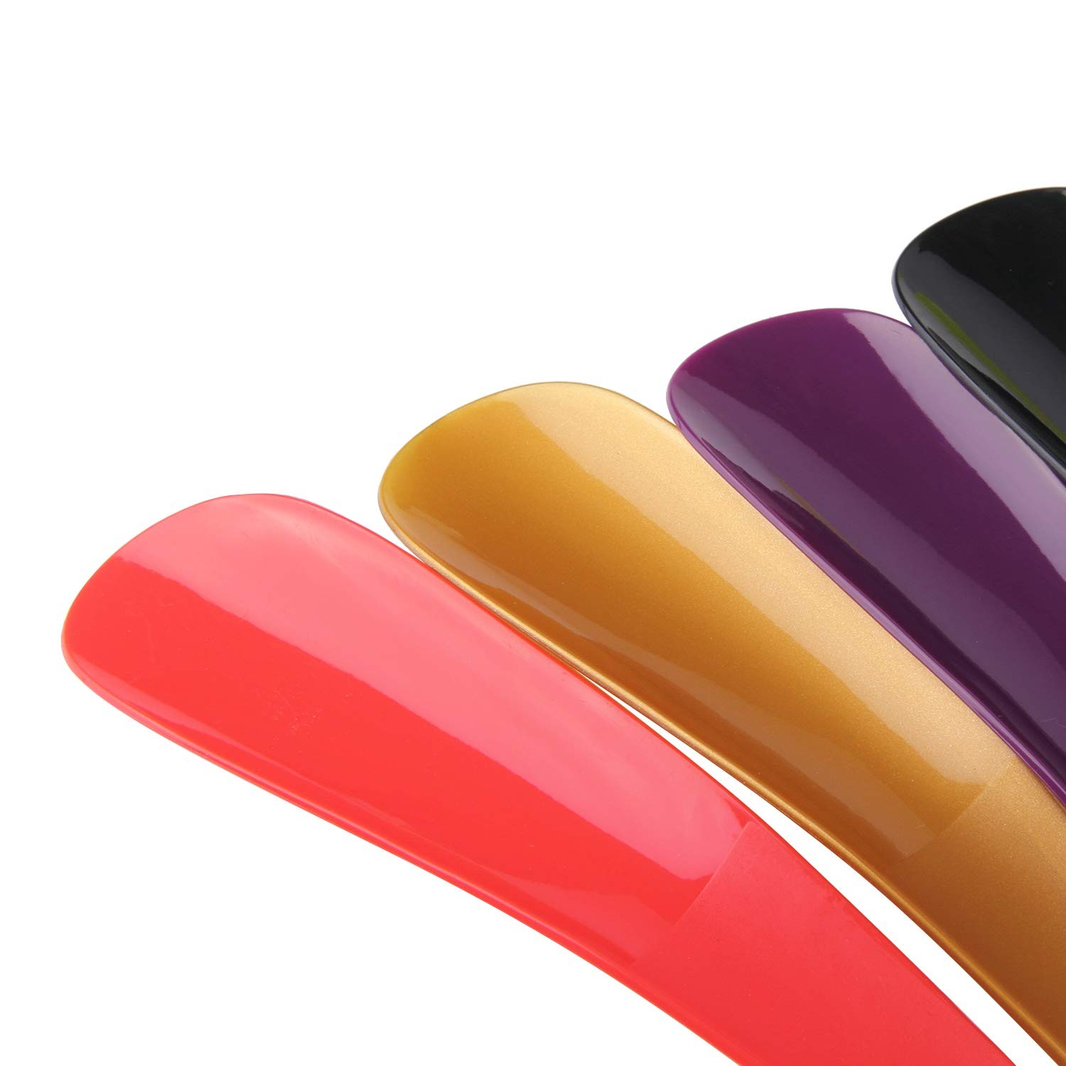 Arroyner 10Pcs Plastic 6.3 Inch (Pack of 10), Black, Gold, Purple, Red, Green