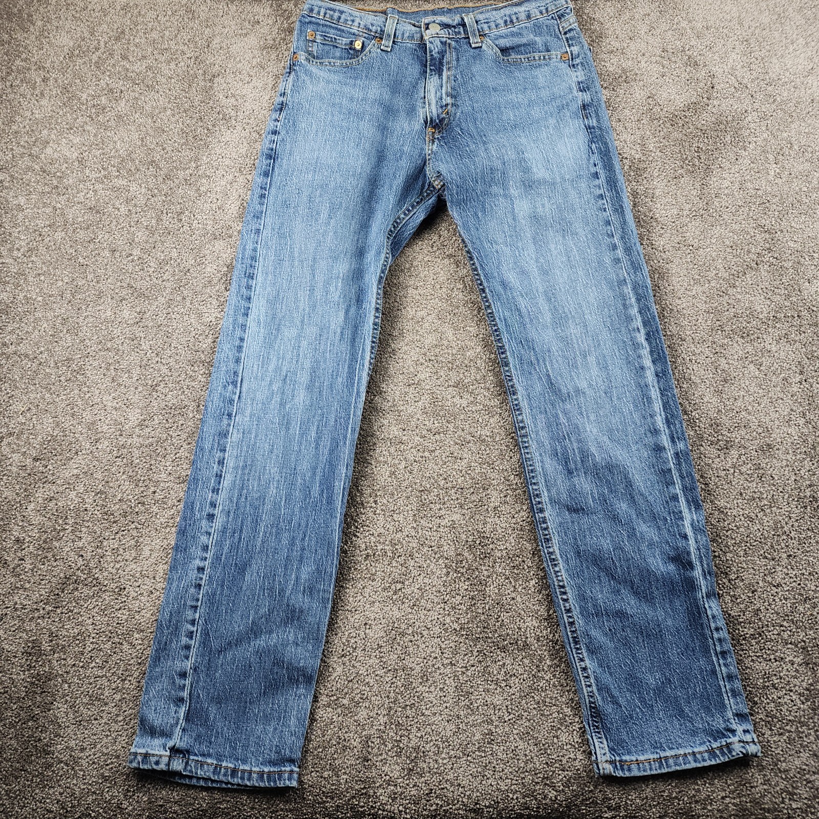 Levi’s 505 Jeans Mens 29×30 Blue Classic Straight Fit 100% Cotton Workwear Denim