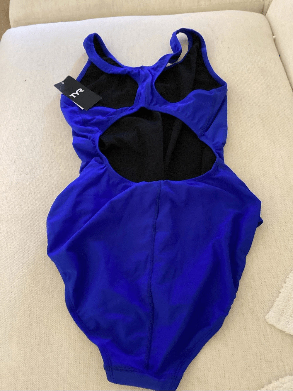 TYR Solid Maxfit Swimsuit, Royal Blue,Size 42 (2X), NWT