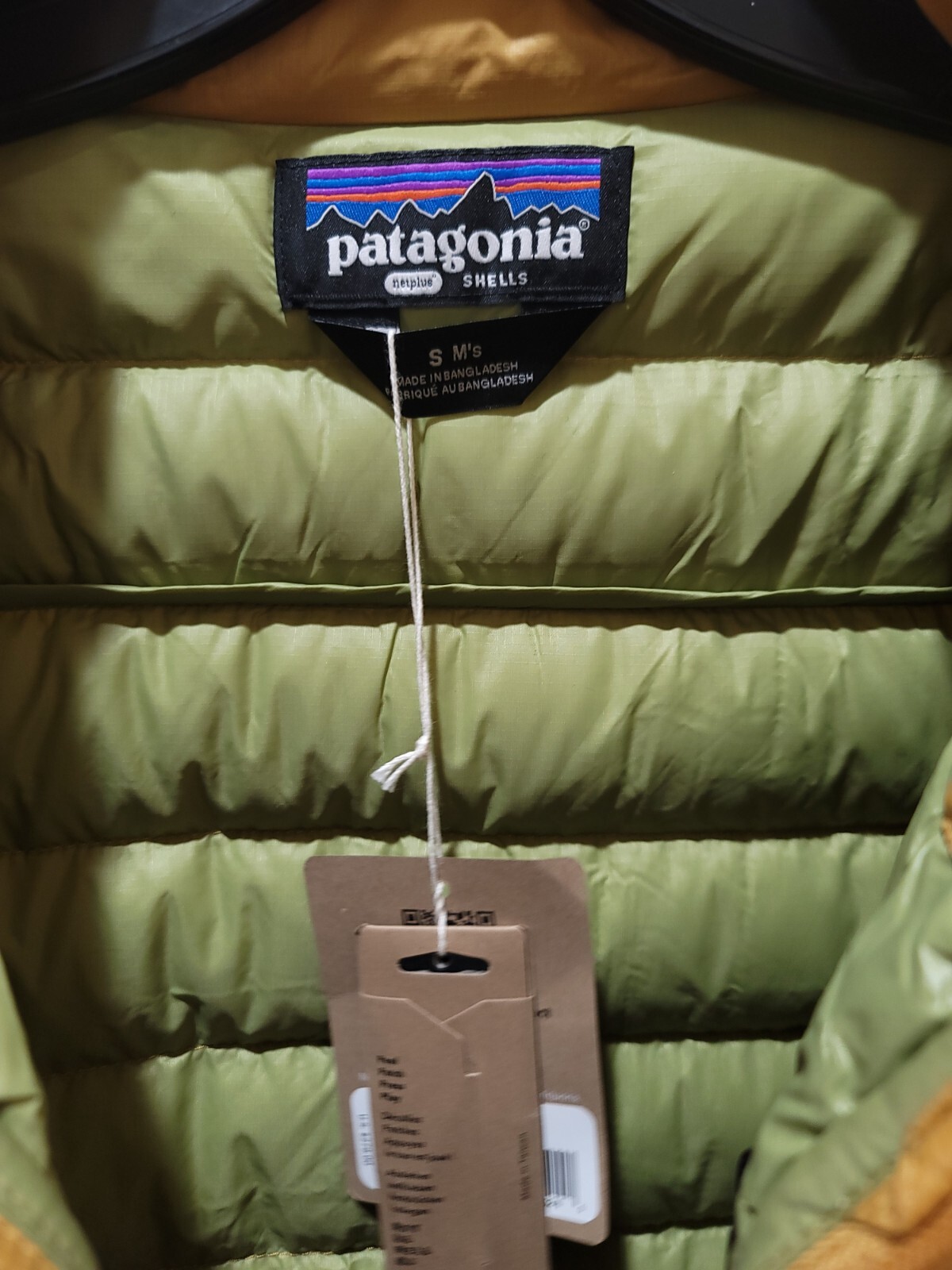 Patagonia Down Sweater Jacket Pufferfish Gold Men’s Small $279 SP24 84675 NWT