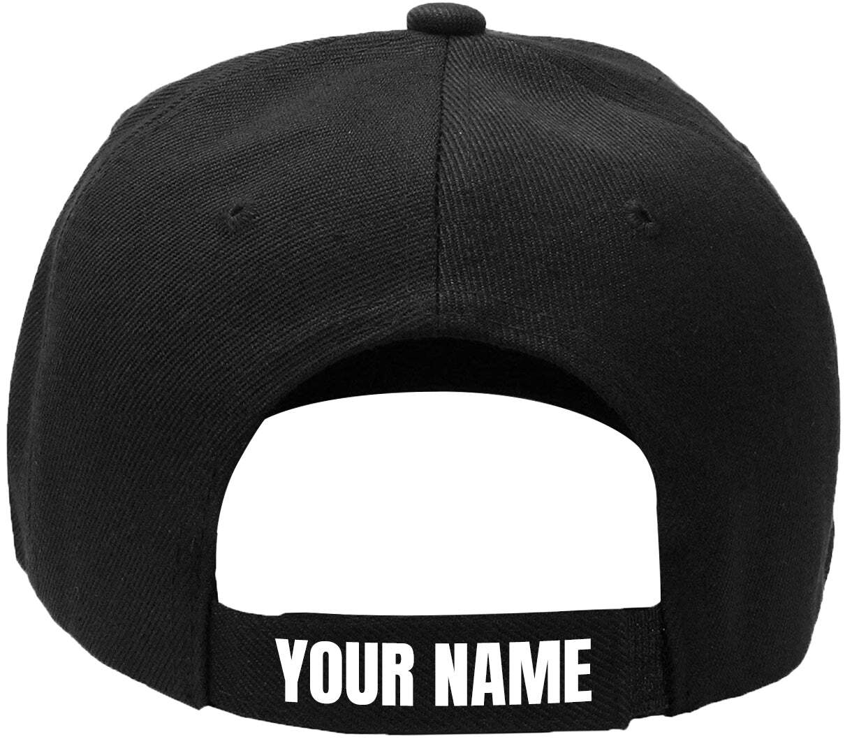 United Arab Emirates Flag Circle Black Baseball Cap Personalization Available