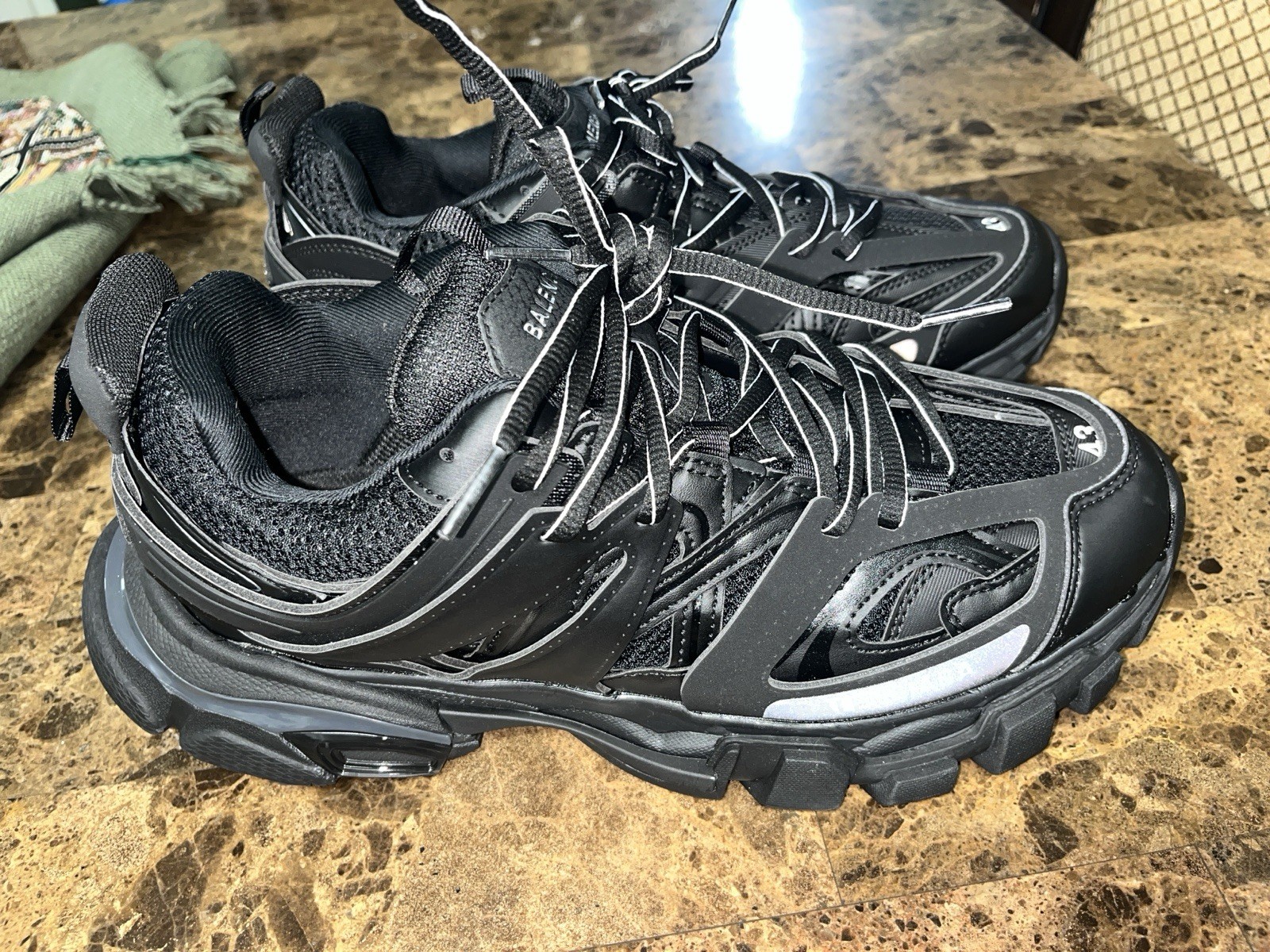 Balenciaga Track Men’s Black Low Top Lace-Up Athletic Sneaker