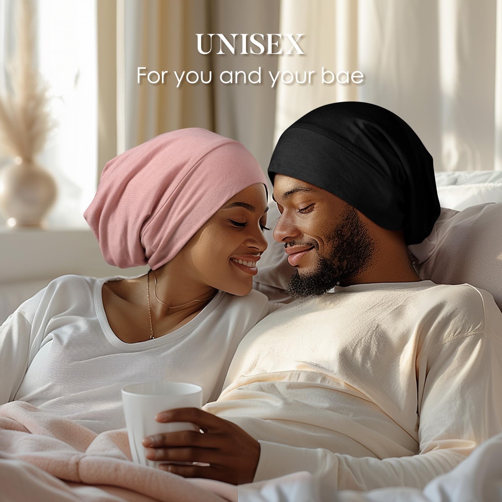 LULUSILK 100% Mulberry Silk Bonnet for Sleeping Women and Men, No More Frizzy…