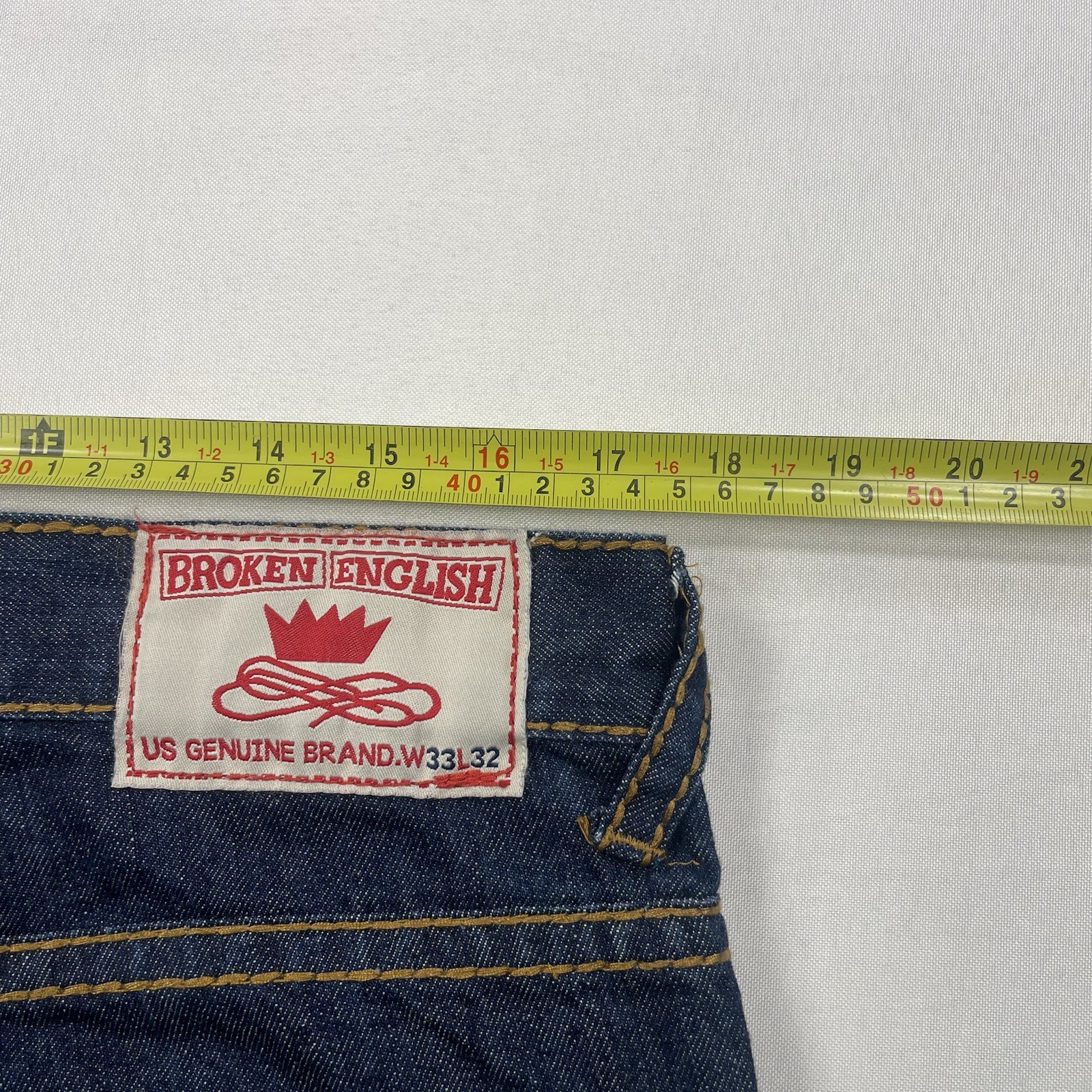 Broken English Saddle Stitch Jeans 33/32