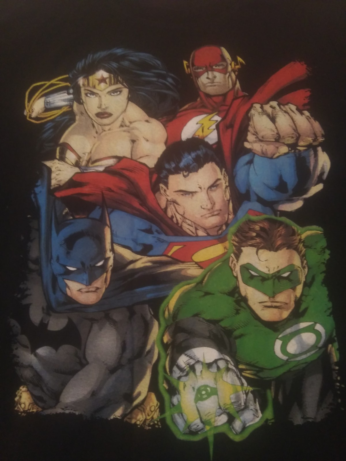 Vintage DC Comics JUSTICE LEAGUE Men’s 6XL Character T-Shirt Wonder Woman~pb