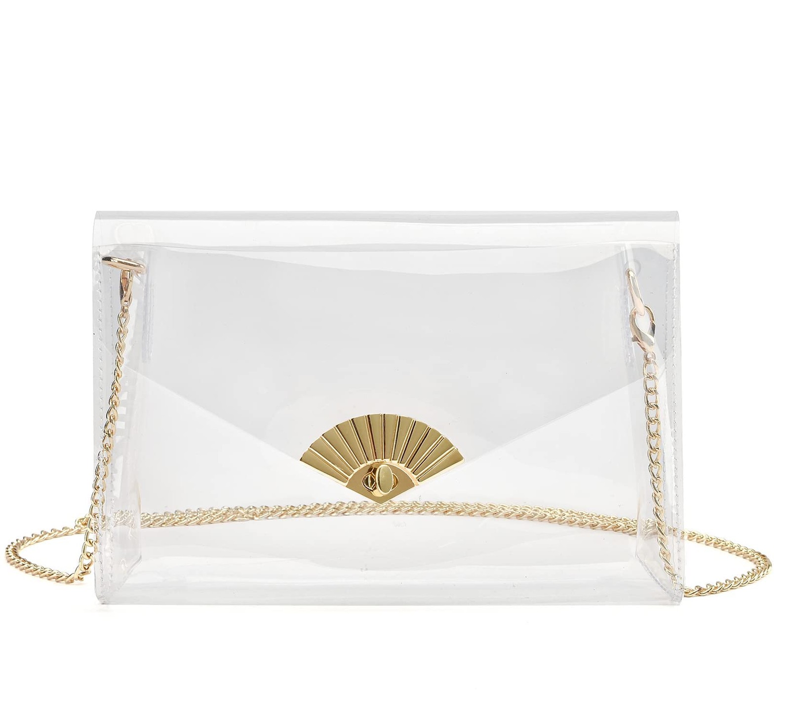 Clear Bag for Women 8.7×6.0x1.8in Stadium Approved – Concert Event See Through