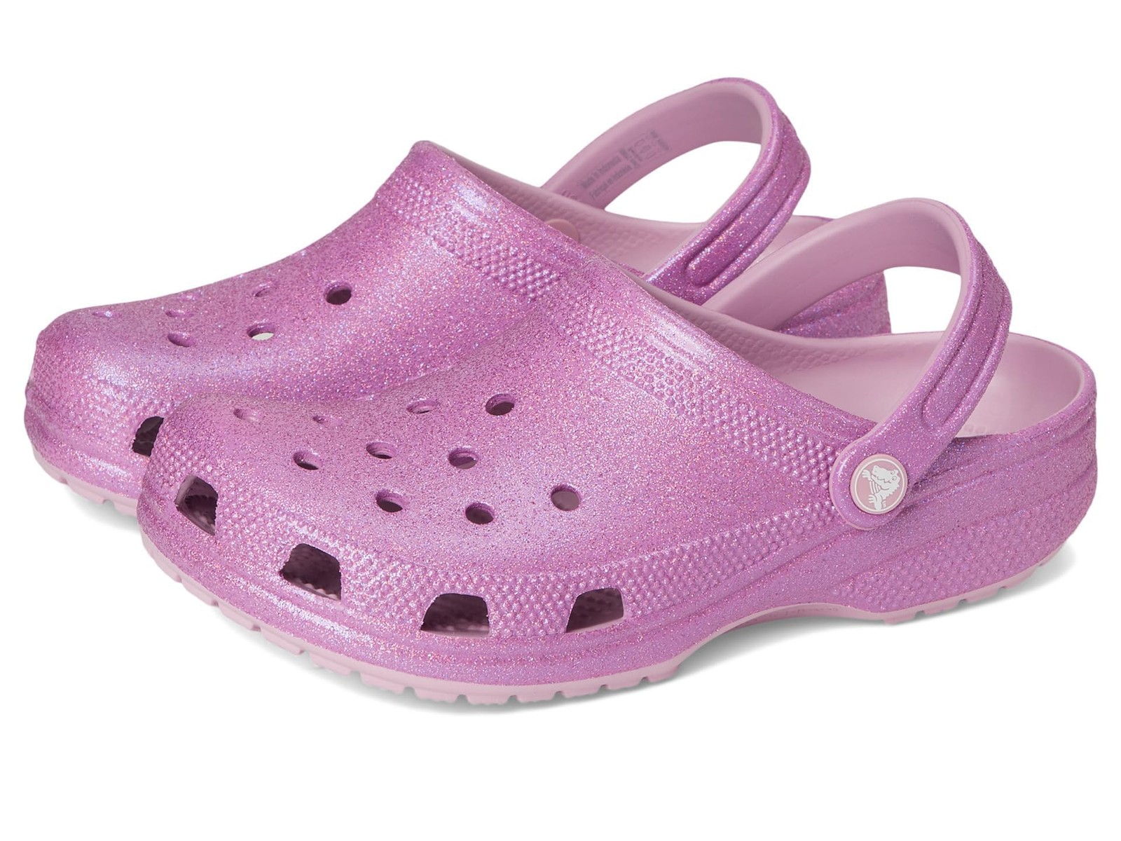 Crocs Unisex Classic Clogs – Glitter Hydrangea Men 8/Women 10 Medium