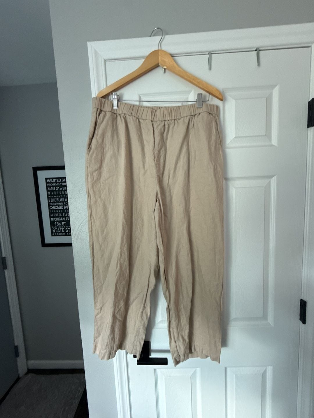 Quince 100% European Linen Pants in Driftwood
