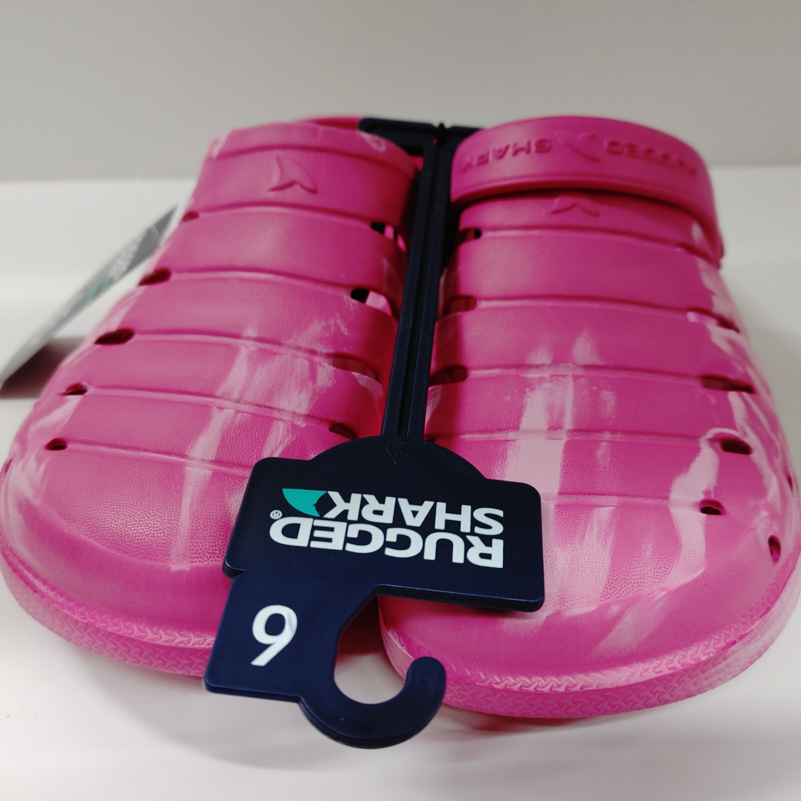 Rugged Shark EVA Foam clog Shoes Big Girls/Womens Size 6 Slip On Pink