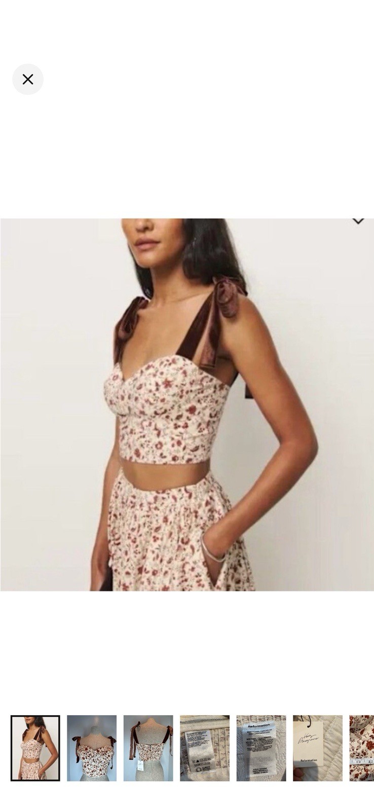 Reformation X Kacey Musgraves Magnolia Top