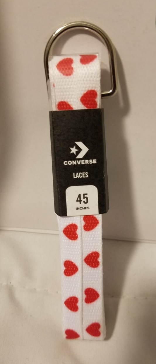 Converse Red Heart ❤️ Print Valentines Shoe Laces 45 inches