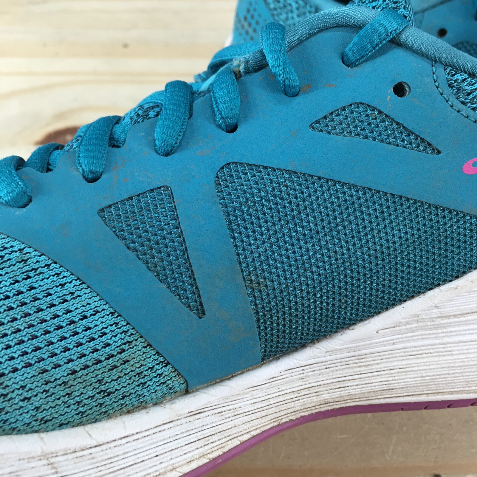 Asics Shoes Womens 9 Road Hawk Ff Running Sneakers Blue Lace Up Low Top T7D7N
