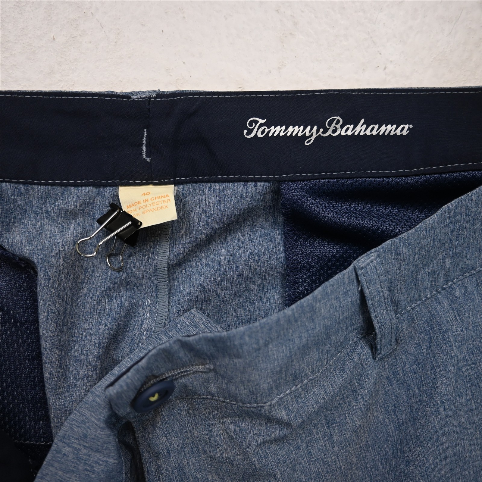 Tommy Bahama 40×8.75″ Blue Performance Hybrid Golf Mens Shorts