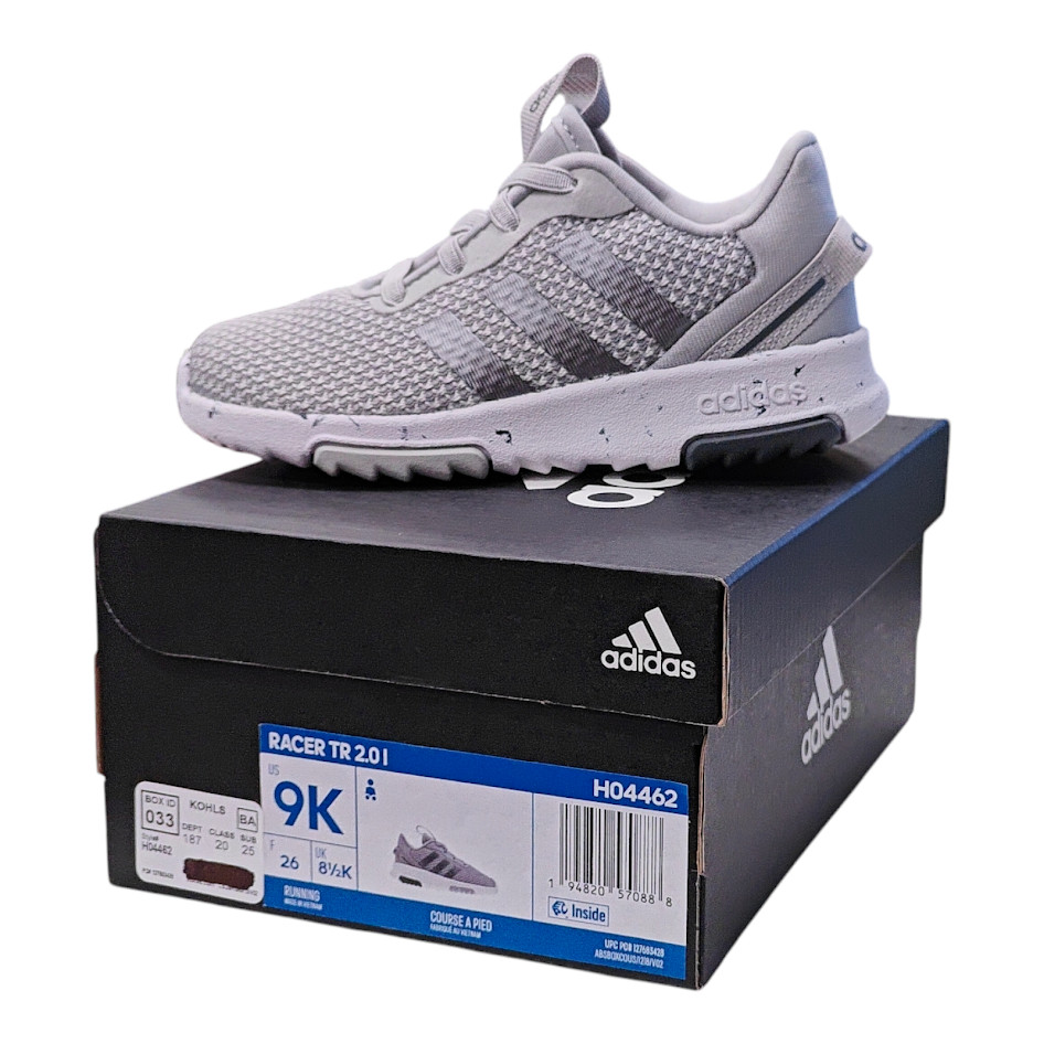 Adidas Baby Racer TR 2.0 H04462 Running Shoes for Boys & Girls, Grey