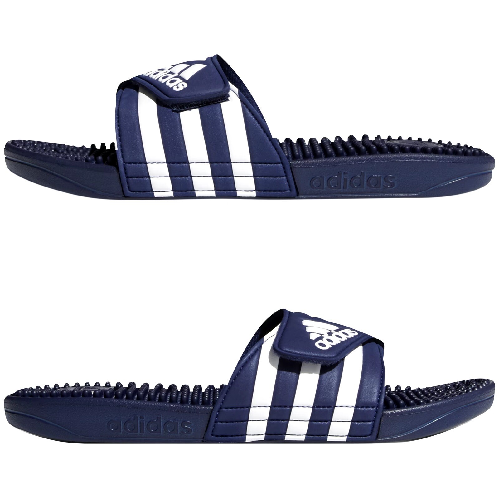 adidas Adult Unisex Adissage Sandal Run Dark Blue/White F35579 Men’s Sizes 6-13