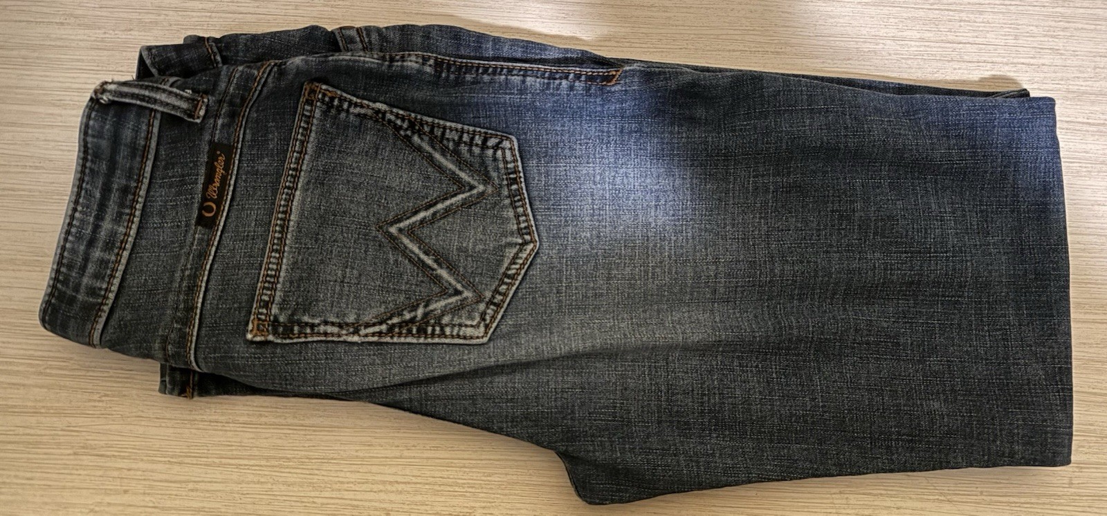 Wrangler Willow Ultimate Riding Jean boot cut stone wash Size 7×34-29×34