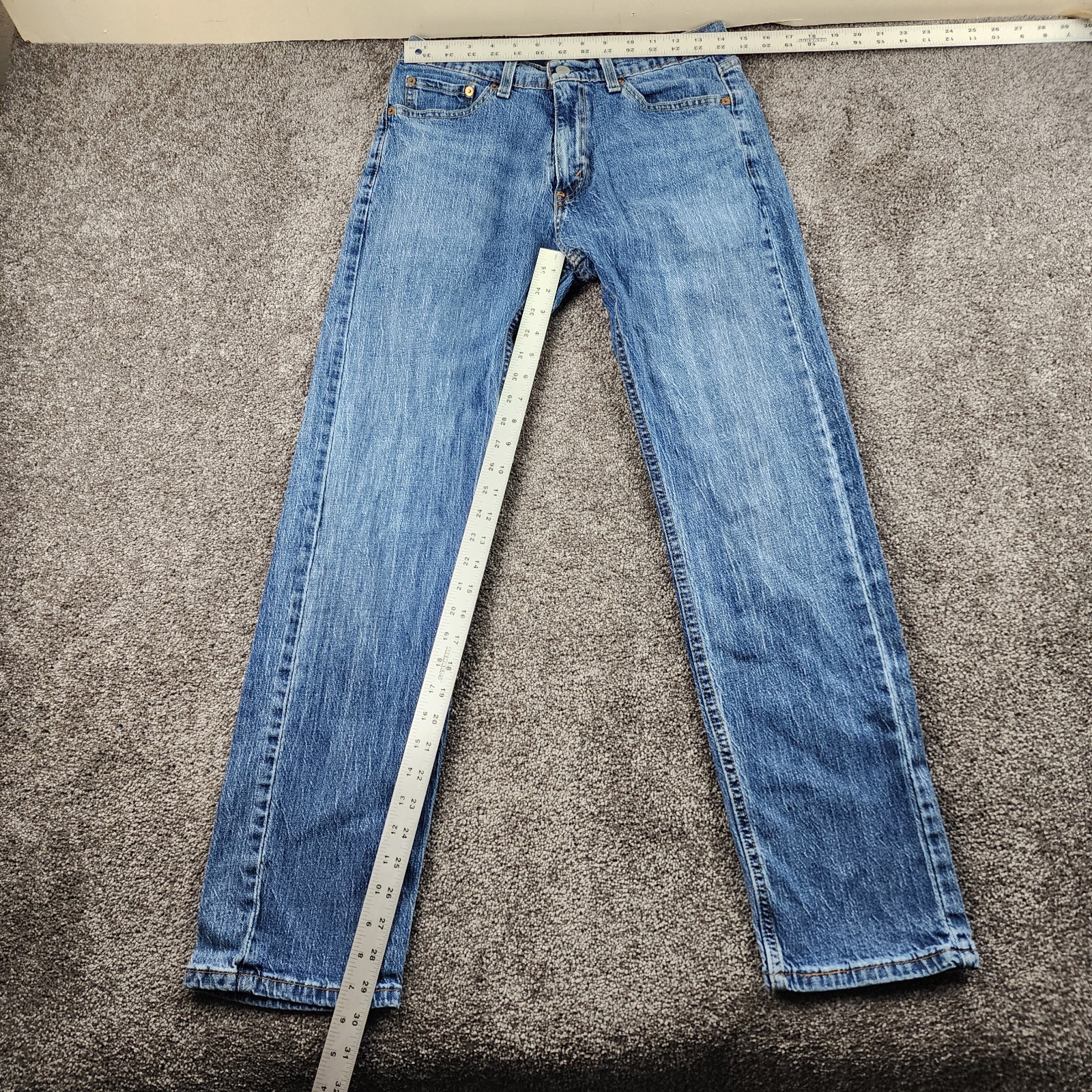 Levi’s 505 Jeans Mens 29×30 Blue Classic Straight Fit 100% Cotton Workwear Denim