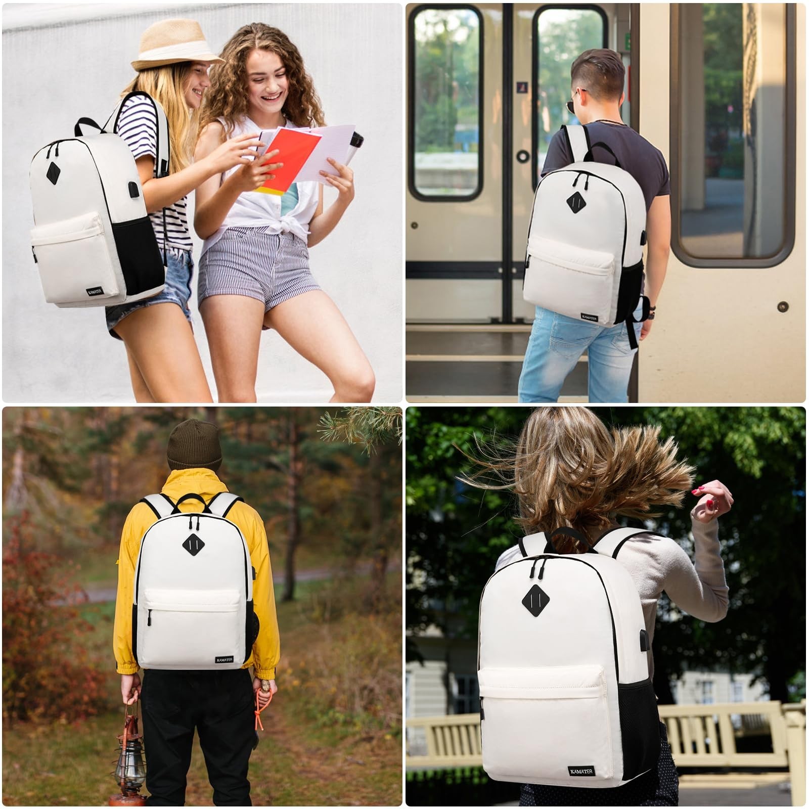School Backpack for Teen Girls & College Women – 15.6 Inch Large Laptop Bookb…