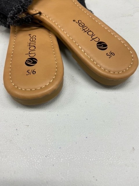 Chatties Ladies Slides – Blue, Choose Size