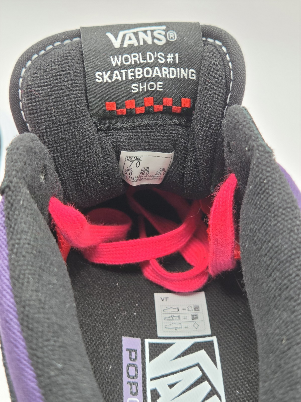 Vans Skate Half Cab Black Purple Size 7 Mens VN0A2Z34B5P New No Box