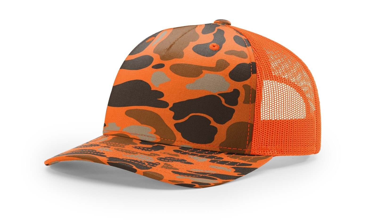 Richardson 5 Panel Trucker Cap 112FP Classic Style with Adjustable Duck Camo