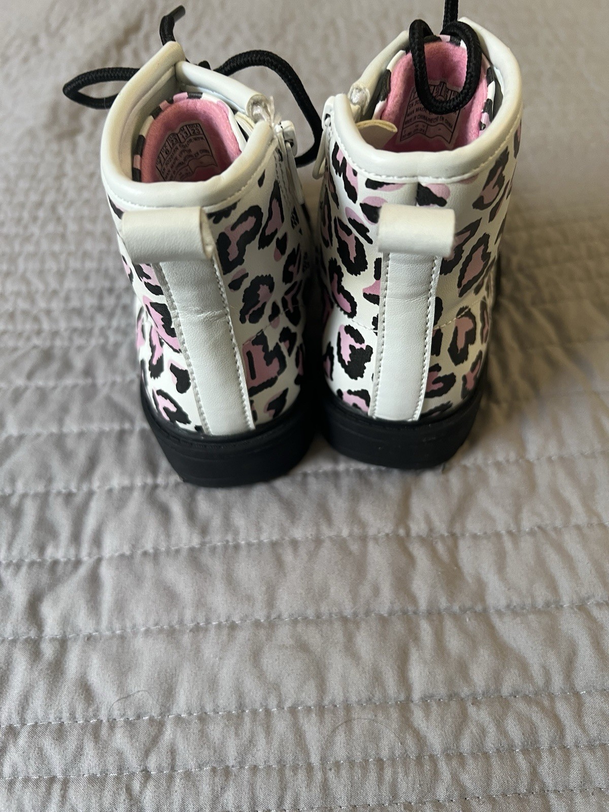 Skechers Leopard Print Boots 7c Toddler Girls
