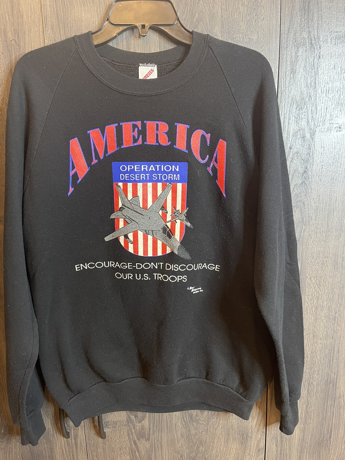 VTG 90s Operation Desert Storm Encourage Don’t Discourage Our Troops Adult XL