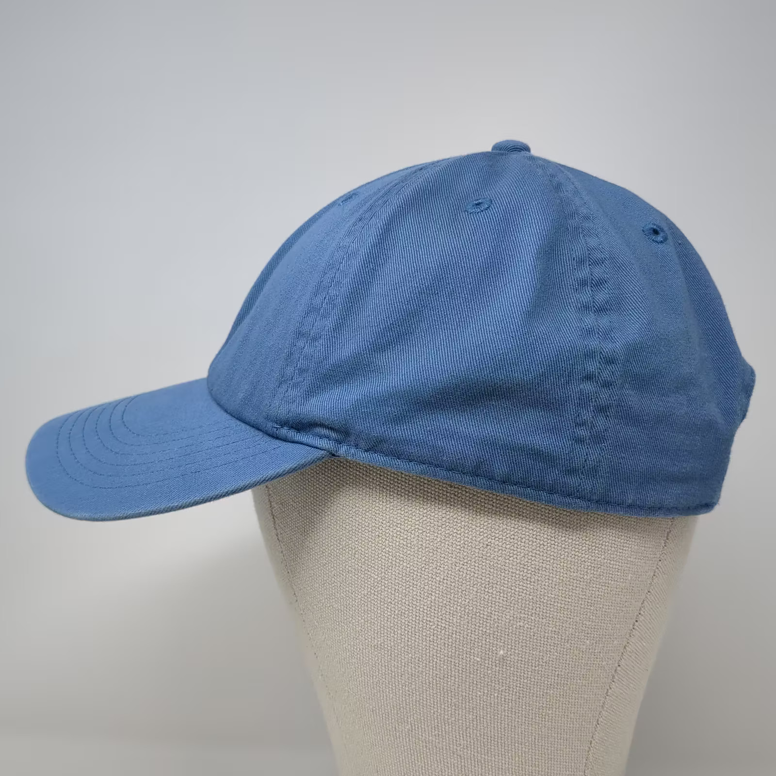 Gelante Baseball Cap Blue Slideback Hat OS Plain Solid Cotton Adjustable Blank