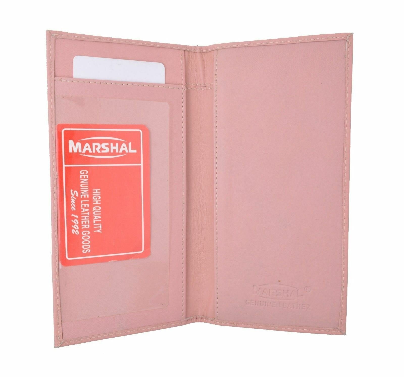 Genuine Leather PLAIN Checkbook Cover Pink NEW!!!